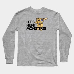 Mr. Button the Teddy Bear Monster Hunter Long Sleeve T-Shirt